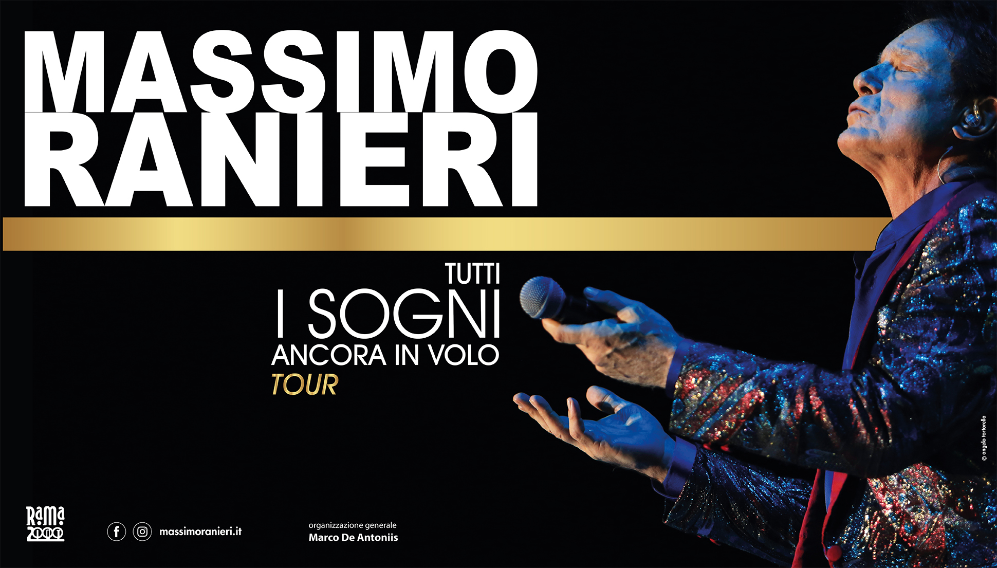 Massimo Ranieri | Teatro Cartiere Carrara Firenze (Ex Tuscany Hall) May be an image of 1 person and text