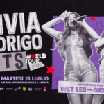 Olivia Rodrigo @ I-Days Milano 2025 May be pop art of 1 person and text