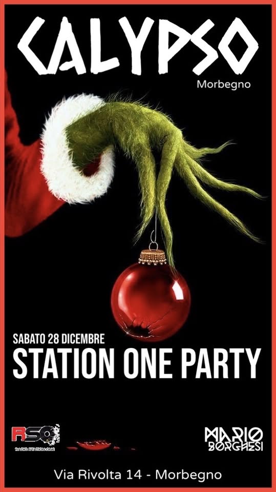 Evento Station One Party Al Calypso Locandina Station One Party Al Calypso - sabato 28 dicembre ore 21:00 - 23:00