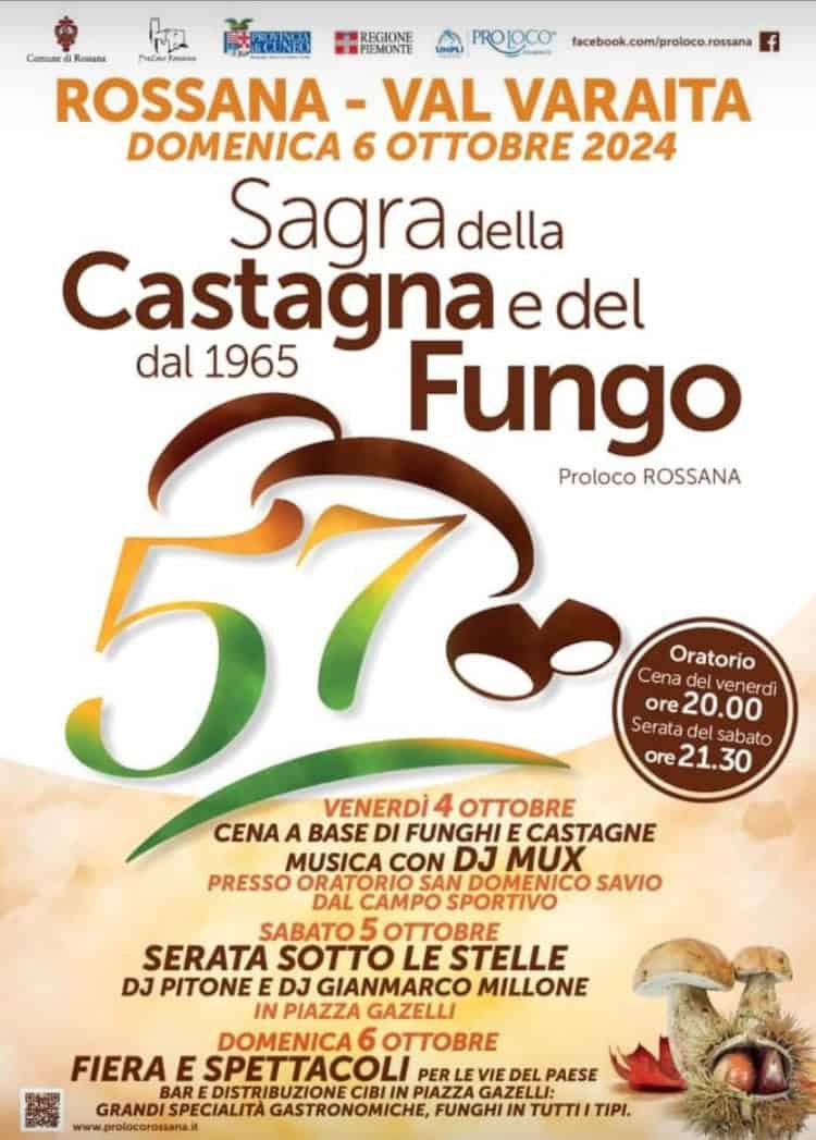 57^ SAGRA DELLA CASTAGNA E DEL FUNGO May be an image of text