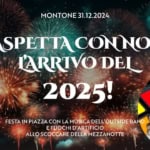Capodanno a Montone! May be an image of 4 people, fireworks and text