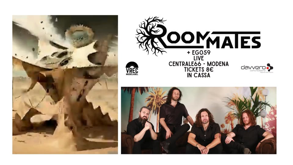 Evento ROOMMATES Special guest t.b.a. @Centrale66 – Modena Locandina ROOMMATES Special guest t.b.a. @Centrale66 – Modena - venerdì 24 gennaio ore 21:00 - 23:00