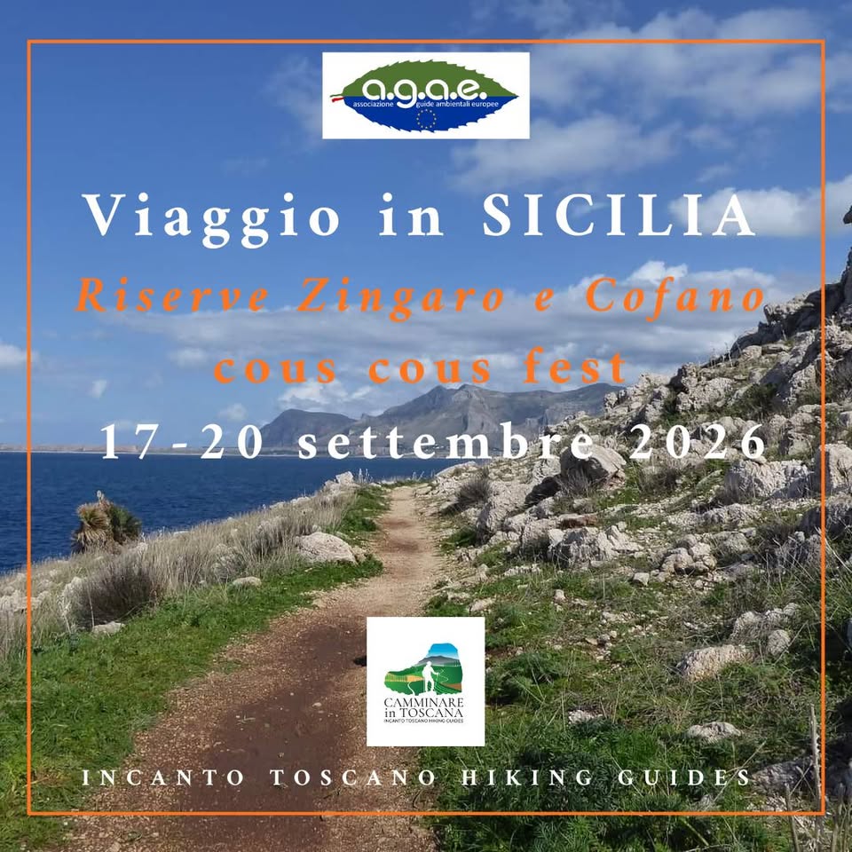 Evento Sicilia riserve dello Zingaro e Monte Cofano Locandina Sicilia riserve dello Zingaro e Monte Cofano - da giovedì 17 settembre - domenica 20 settembre 2026 ore 06:00 ore 19:00