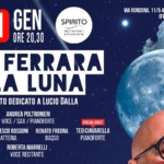 Andrea Poltronieri Band | Tra Ferrara e la Luna May be an illustration of 1 person and text