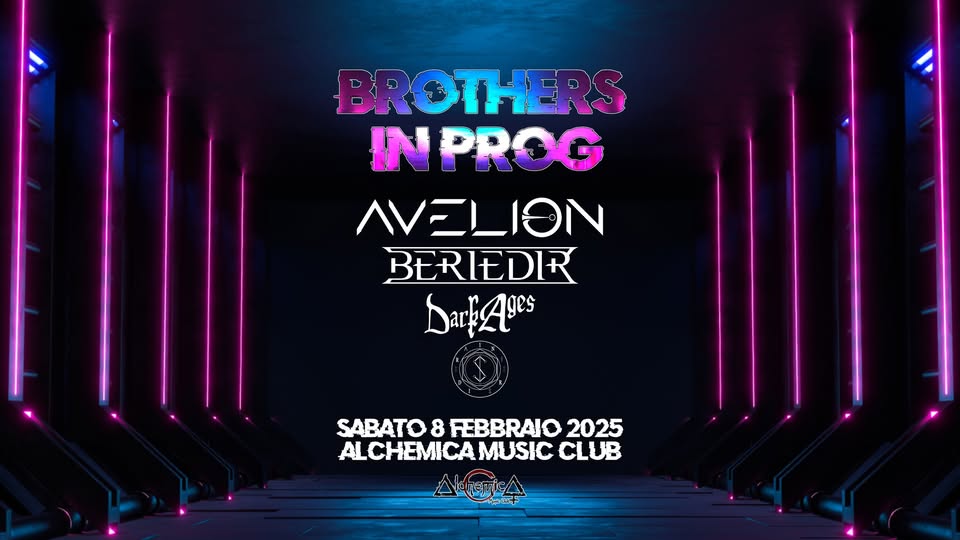 BROTHERS IN PROG – Avelion / Beriedir / Dark Ages / Intersidera May be a graphic of text