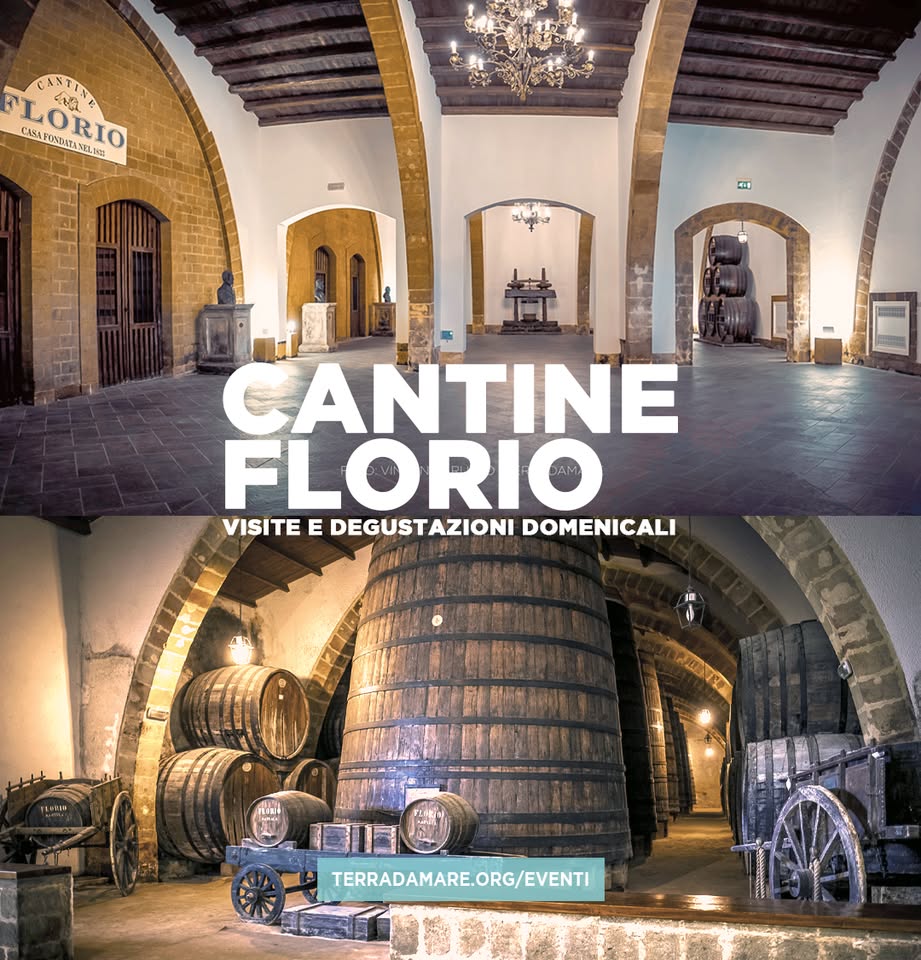 Cantine Florio. Visite e degustazioni domenicali May be an image of wine and text