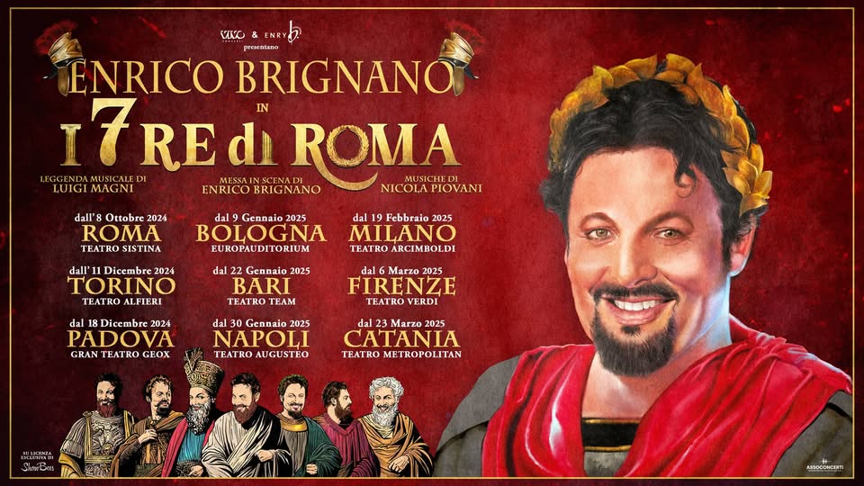 Enrico Brignano a Firenze No photo description available.