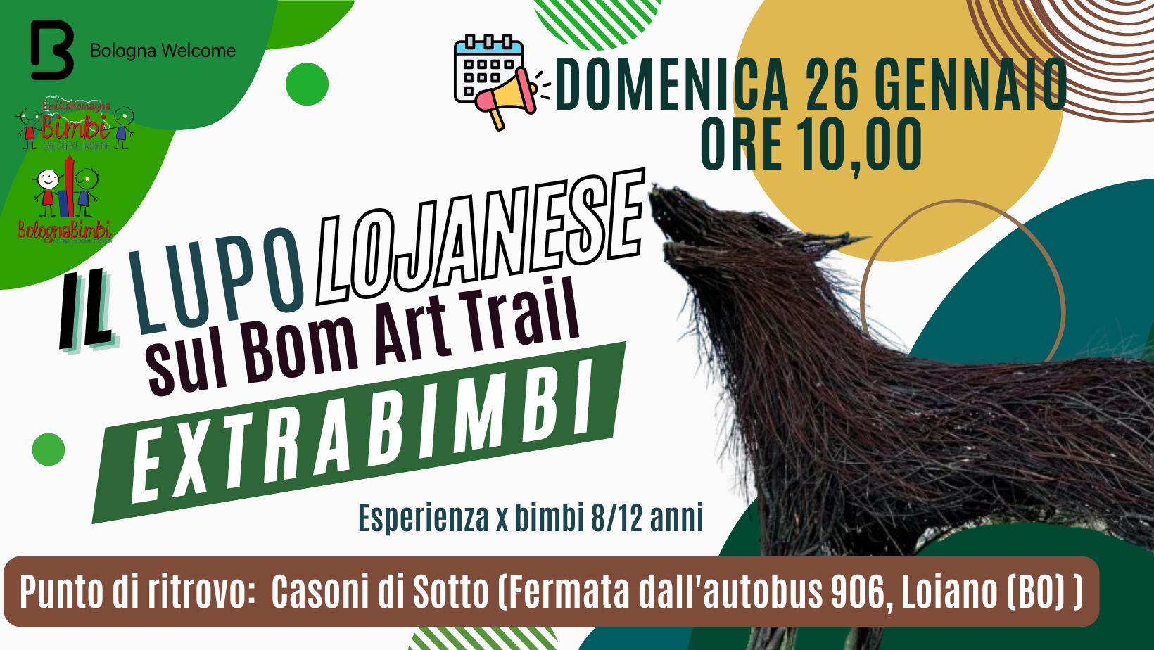 eXtraBimbi: Il Lupo Lojanese sul Bom Art Trail🐺 May be a doodle of slow loris and text
