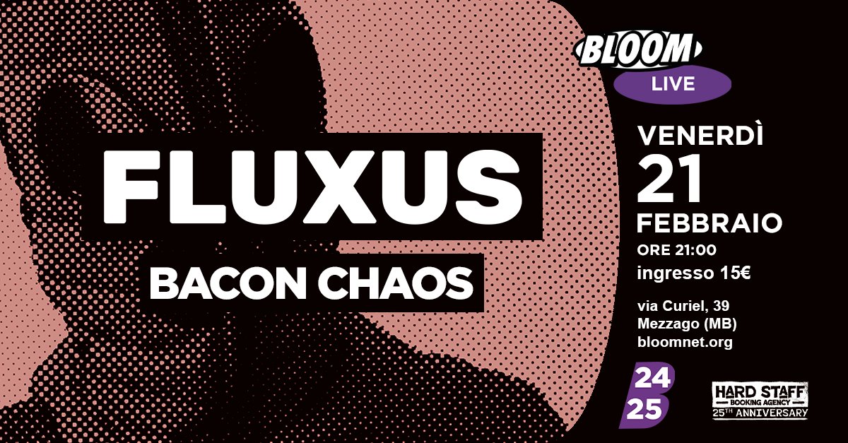 Fluxus • Bloom • Mezzago May be an image of text