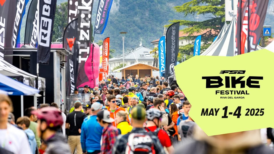 Evento FSA Bike Festival Riva del Garda Locandina FSA Bike Festival Riva del Garda - da giovedì 1 maggio - domenica 4 maggio 2025 ore 10:00 ore 16:00