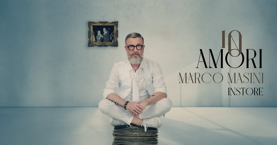 MARCO MASINI – 10 AMORI INSTORE // Cassino (FR) May be an image of 1 person and text