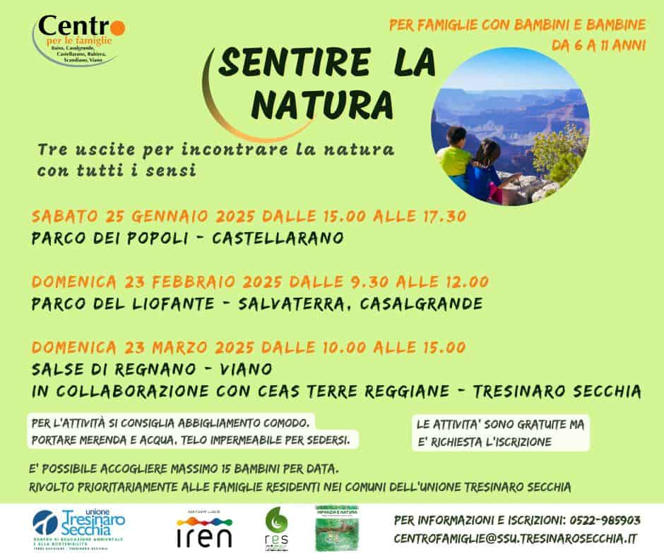SENTIRE LA NATURA – Castellarano – 6/11 anni May be an image of 2 people and text