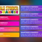 CARNEVALE STORICO CASTIGNANESE 2025 May be a doodle of text that says "CARNEVALE STORICO. CASTIGNANESE MARTEDİ 4 MARZO ORE 15:00 SFIL SFILATA ATA GRUPPI ECARRI ALLEGORICI SABATO 22 FEBBRAIO VEGLIONE DI APERTURA MARTEDÌ 4 MARZO ORE 18:00 BALLI IN PIAZZA GIOVEDÌ 27 FEBBRAIO PIZZA ONTA IN PIAZZA MARTEDÌ 4 MARZO ORE 19:00 PROCESSIONE STORICA DE IMOCCULE" SABATO SABATO1MARZO 1 MARZO VEGLIONISSIMO MASCHERATO LUNEDÌ 3 MARZO CARNEVALE DEI BAMBINI MARTEDÌ 4 MARZO ORE 21:00 VEGLIONE DI CHIUSURA MARTEDÌ 4 MARZO DALLE ORE 15:00 ALLE 22:00 APERTURA STAND GASTRONOMICO"
