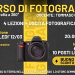 Corso di fotografia – Padova 2EmmeFoto Potrebbe essere un'immagine raffigurante il seguente testo "CORSO DI FOTOGRAFIA La fotografia a 360° DOCENTE: TOMMASO OSELLIN 4 LEZION USCITA FOTOGRAFICA Prima lezione MERCOLEDI' 12/03 كن Lezioni successive 19/03 26/03 02/04 +USCITA 287 300 Orario 20:00-21:30 យន្ខន Iscrizione € 110, 110,00 00 10 POSTI LIMITATI BUONO € 15 SCONTO ققق IL CORSO SI TERRÀ NELLA SALA SALA.POSA PRESSO LO STORE 2EMMEFOTO"