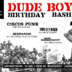 Dude Boy Birthday Bash 🐷 May be an image of 2 people and text