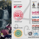 La Ciclostorica “dalle cascate al lago” – 8′ edizione Potrebbe essere un'immagine raffigurante mappa, motocicletta, bicicletta e testo