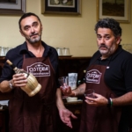 OSTERIA GIACOBAZZI @ BERGAMO May be an image of 2 people, pasta and text