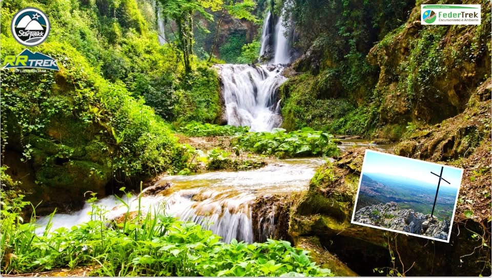 SULLE RUPI DEL MONTE STERPARO e VILLA GREGORIANA con STARTREKK May be an image of map, Havasu Falls and text