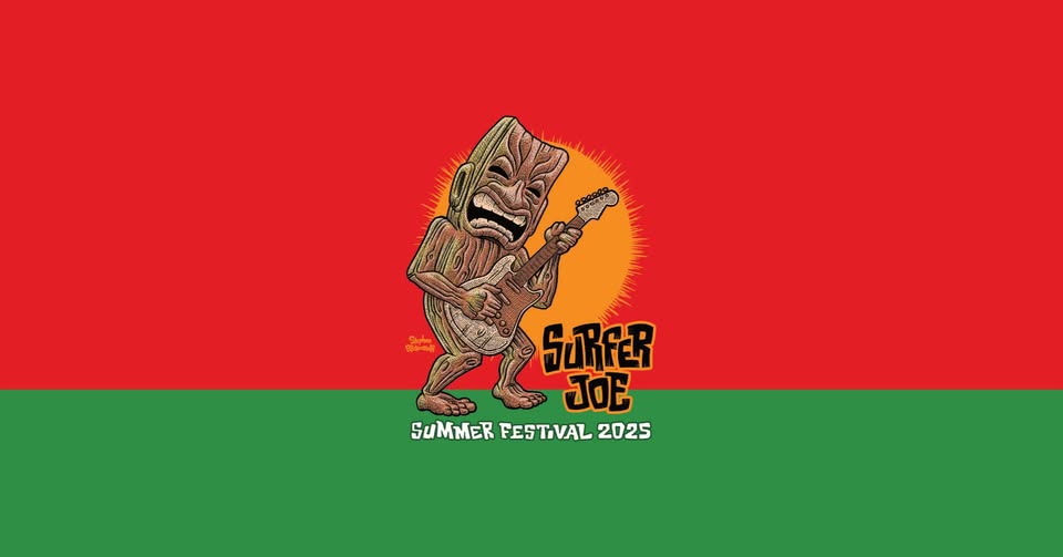 Evento Surfer Joe Summer Festival 2025 Locandina Surfer Joe Summer Festival 2025 - da giovedì 19 giugno - domenica 22 giugno 2025 ore 19:00 ore 00:00