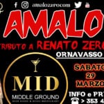 AMALO / Renato Zero tribute @ MID – Ornavasso (VB) Potrebbe essere un'immagine raffigurante 1 persona, tromba, clarinetto e il seguente testo "DINNER f amalozero.com YCE כלד Show AMALO TRIBUTO A RENATO ZERO ORNAVASSO -VB- MID MIDDLE MIDDLEGROUND GROUND BEER HOU SE E & MUSIC RESTAURANT BERHOUSE&MUSICRESTAURANT R SABATO 29 MARZO INFO e PRENOTAZIONI 353 459 6138"