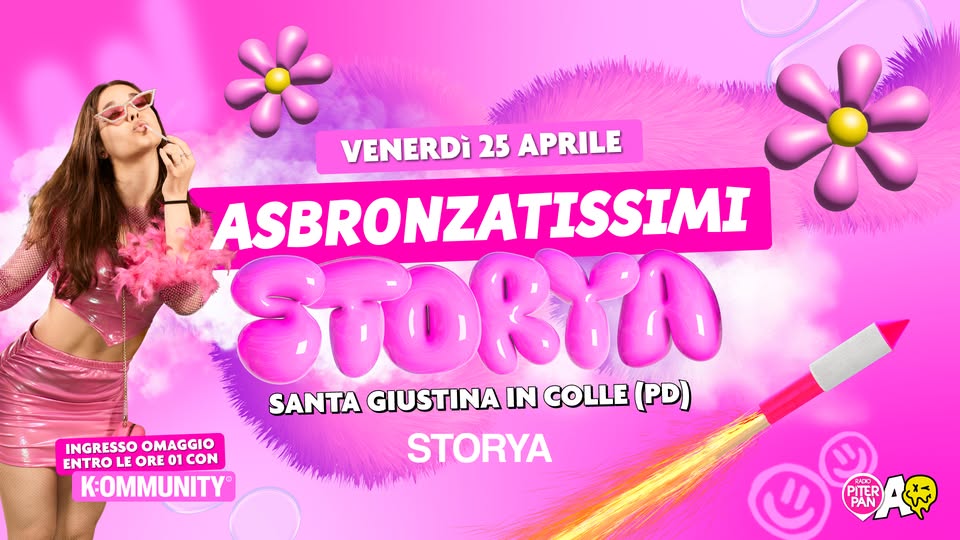 ASBRONZATISSIMI • Storya • Santa Giustina in Colle (PD) Potrebbe essere un'immagine raffigurante 1 persona e testo