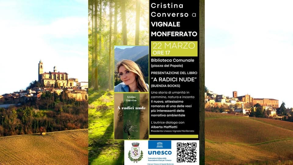 Evento Cristina Converso a Vignale Monferrato Locandina Cristina Converso a Vignale Monferrato - sabato 22 marzo ore 17:00 - 18:30
