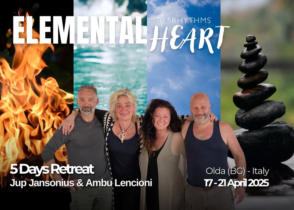 Evento Elemental Heart 5 day Heartbeat & Waves Retreat 2nd edition Locandina Elemental Heart 5 day Heartbeat & Waves Retreat 2nd edition - da giovedì 17 aprile - lunedì 21 aprile 2025 ore 12:00 ore 17:00