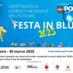 FESTA IN BLU 2025 Potrebbe essere un'immagine raffigurante 1 persona e il seguente testo "Fondazione Bam Bambini ini Autismo CHLUS Con patrocinio del comune di 宜 PORDENONE Capltaleckon 2027 ASPETTANDO LA GIORNATA MONDIALE DELL'AUTISMO FESTA IN BLU 2025 -060 GLOWHS Pordenone- 30 marzo 2025 festa laboratori gratuiti con clown di corsia, mosaicisti della Biblioteca civica .zza XX Settembre con| partecipazione di Vi aspettiamo grandi piccini 0f noi DELL'ARTE scout dalle ore 10:30 nell'area MOTO EMERGENZA coraciras m etsik"