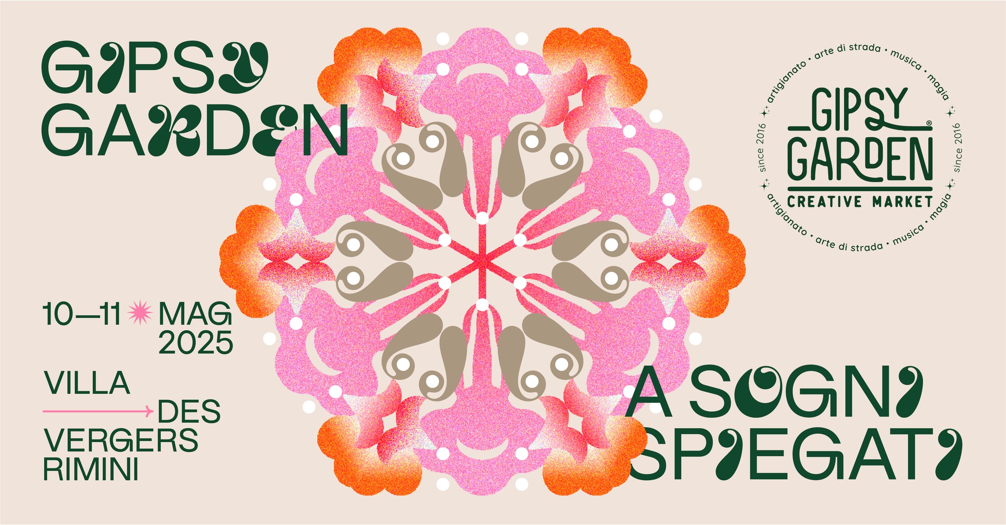 Evento Gipsy Garden Spring Edition 10/11 Maggio 2025 Villa Des Vergers Locandina Gipsy Garden Spring Edition 10/11 Maggio 2025 Villa Des Vergers - da sabato 10 maggio - domenica 11 maggio 2025 ore 10:00 ore 20:00