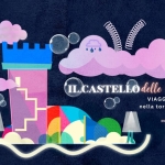 Il Castello delle Meraviglie Potrebbe essere un contenuto di pop art raffigurante castello e il seguente testo "واوروتو I.CASTELLodlle delle Meraviglie VIAGGIO IMMERSIVO MME nella torre del Castello di San Martino INGRESSO SU PRENOTAZIONE"