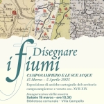 MOSTRA DISEGNARE I FIUMI. Camposampiero e le sue acque Potrebbe essere un contenuto grafico raffigurante mappa e testo