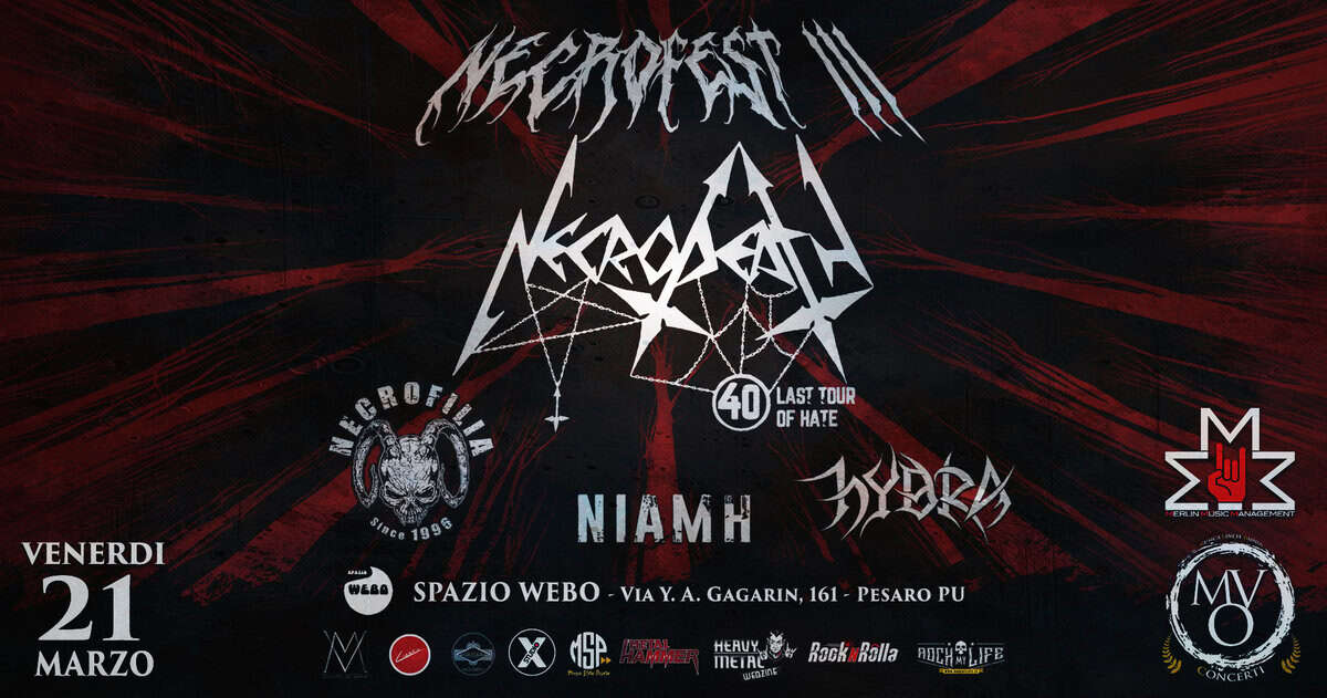 Necrofest III Potrebbe essere un'immagine raffigurante testo