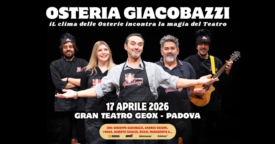 Osteria Giacobazzi @ PADOVA Potrebbe essere un'immagine raffigurante 2 persone, pasta e il seguente testo "as که OSTERIA aco ίαουαΚκι OSTERIA ውልል HacoBaKxи S"