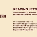 Reading letterario “Raccontarsi al mondo: frammenti di vita e narrazioni intime” con aperitivo Potrebbe essere un disegno raffigurante il seguente testo "480RE ALLA SCOPERTA DI EFFETTOETNEO READING LETTERARIO "RACCONTARSI AL MONDO: FRAMMENTI DI VITA E NARRAZIONI INTIME" 29 MARZO 25 Η 17:30 PIAZZA SCAMMACCA In collaborazione con Luana Vella @deliriepensieri Corrado Raudino @lettera7c Lisa Pitrolo Sava @labovaryste Legatoria Prampolini"