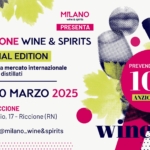 RICCIONE Wine&Spirit – SPECIAL EDITION Potrebbe essere un'immagine raffigurante vino e il seguente testo "MILANO wine spirits PRESENTA RICCIONE WINE & SPIRITS SPECIAL EDITION La mostra mercato internazionale dei vini e distillati 29-30 MARZO 2025 PREVENDITA A SOLI 10€ ANZICHÈ 15€ PALARICCIONE Via Virgilio, 17- Riccione( 17-Riccione(RN) (RN) f @milano_wine&spirits wina"