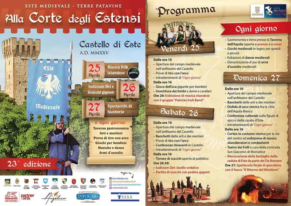 Alla Corte degli Estensi 2025 Potrebbe essere un'immagine raffigurante 1 persona e testo