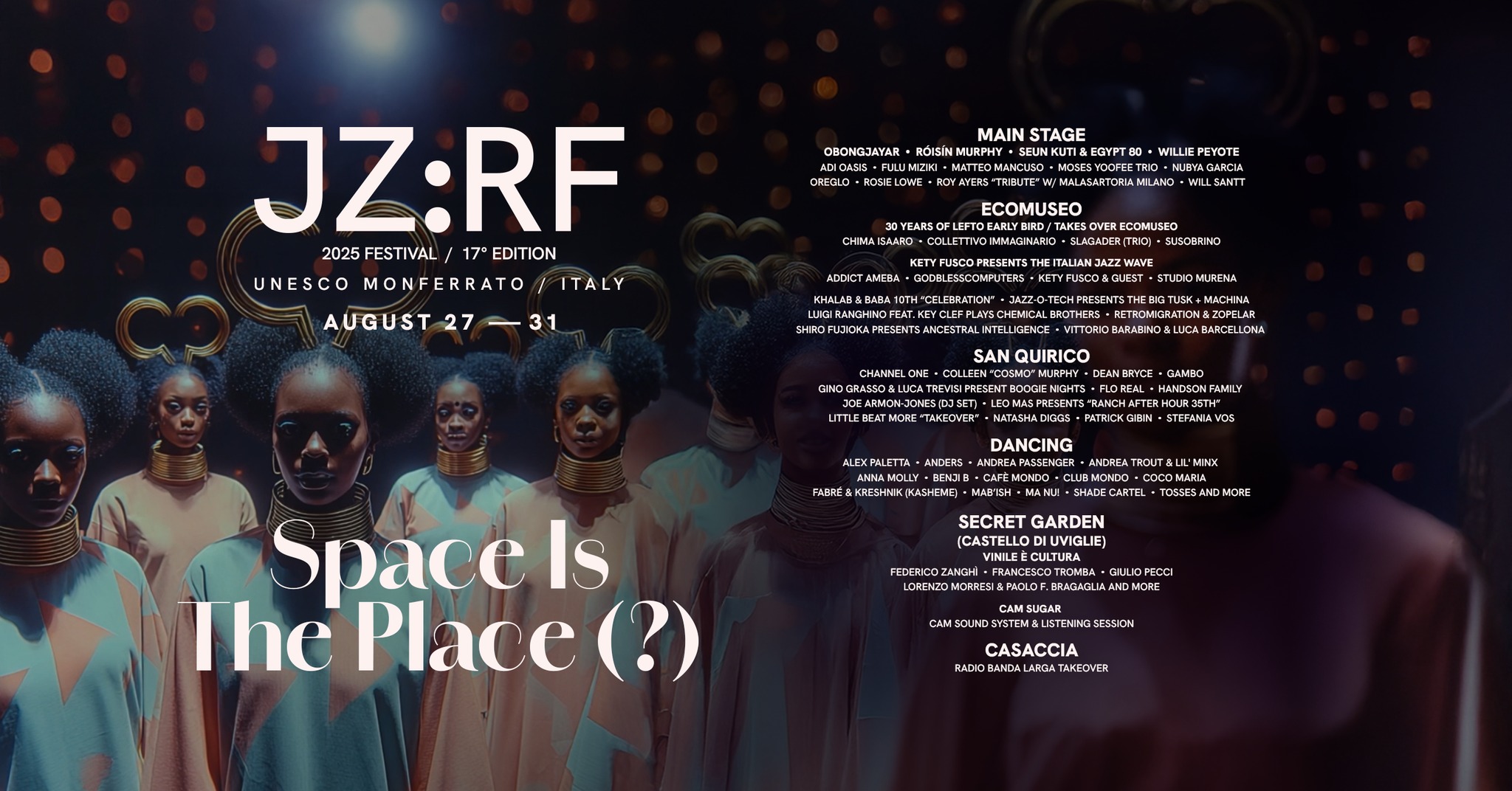 Evento Jazz re found Festival 2025 Locandina Jazz re found Festival 2025 - mercoledì 27 agosto ore 16:00 - 18:00