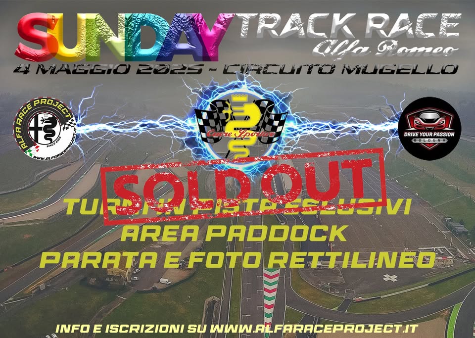 SUNDAY TRACK RACE MUGELLO Potrebbe essere un'immagine raffigurante testo