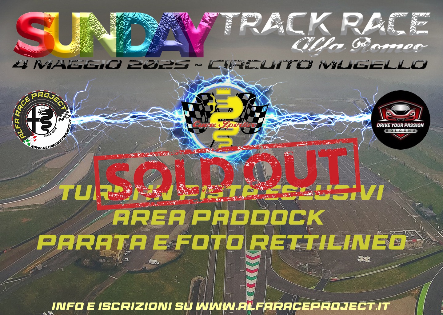 Sunday Track Race Potrebbe essere un'immagine raffigurante testo