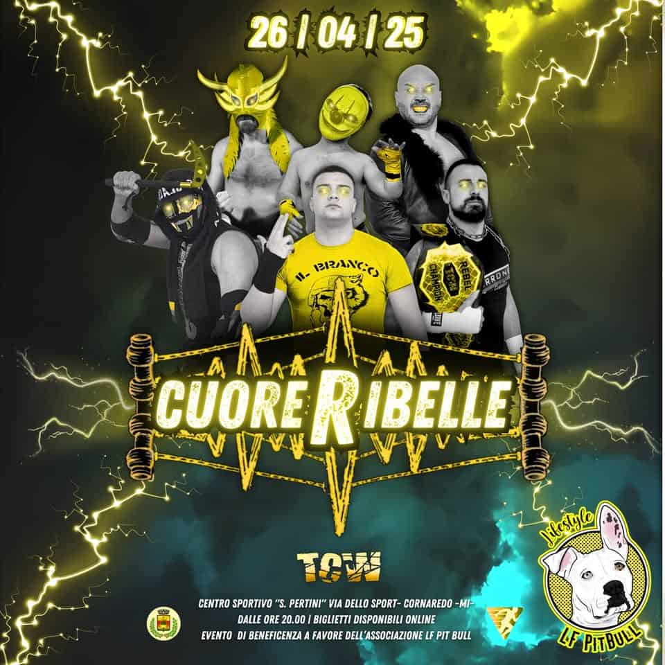 TCW “Cuore Ribelle” 2025 Potrebbe essere un'immagine raffigurante 1 persona e testo