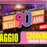 Voglio Tornare Negli Anni 90 ® • Codogno Beer Festival, Codogno (LO) Potrebbe essere un'immagine raffigurante il seguente testo "3 BRAVE MOENUn US C02999 BEER MπeuKий DALLE 22:00 D'ITALIA D ANNI 90 PIIÌ GRANDE IL LIVE SHOW 90 ANNI TORNARE VOGLIO NEGLI INGRESSO GRATUITO DOMENICA 25 MAGGIO CODOGNO( (LO) CODOGNO BEER FESTIVAL"