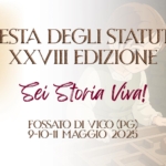 XXVIII Festa degli Statuti XXVIII Festa degli Statuti a Fossato di Vico (PG) il 9 maggio - 11 maggio 2025