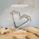 APERYSHOW – ON THE BEACH | 03 AGOSTO Potrebbe essere un'immagine raffigurante elicottero, cuore, altoparlante e il seguente testo "UNITISIPUÒ APERYSHOW ON ONTHE ONTHEBEACH THE BEACH 10THANNIVERSARY DOMENICA 03 AGOSTO INGRESSOGRATUITO.DONVAZONEVOLIONTARA VOLONTARIA NGRESSOGRATUITO DONAZIONE SPIAGGIA DEL SPIAGGIADELFARO-JESOLO DELFARO FARO- JESOLO JESOLO"