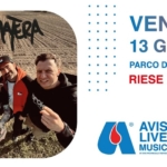 AVIS LIVE MUSIC – DAY1 Rumatera Potrebbe essere un'immagine raffigurante 2 persone e il seguente testo "RUMERA VENERDI 13 GIUGNO PARCO DELLA POESIA RIESE PIO X (TV) ard AVIS LIVE MUSIC WAMPIONTICIALETREN90 PROVINCIALE ETREVIDO In collaborazione con ΛMΛ MUSIC FESTIVAL"