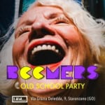 Potrebbe essere un'immagine raffigurante 1 persona e il seguente testo "17.05 SAB 22:00 ORE BRCVERS OLD SCHOOL PARTY IAV... Via Grazia Deledda, 9, Staranzano (GO)"