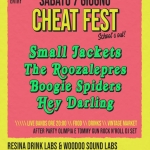 CHEAT FEST! SMALL JACKETS + THE ROOZALEPRES + BOOGIE SPIDERS + HEY DARLING Cheat Fest! Small Jackets The Roozalepres Boogie Spiders Hey Darling a Budrio (FC) il 7 giugno 2025