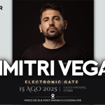 DIMITRI VEGAS – 15 AGOSTO WONDERGATE FESTIVAL Potrebbe essere un'immagine raffigurante 1 persona e testo