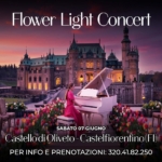 Flower Light Concert: Un Concerto tra Fiori e Luci Incantate – Castello di Oliveto (FI) Potrebbe essere un'immagine raffigurante 1 persona, pianoforte, fiore e il seguente testo "Flower FlowerLightConcert Light Concert 4II SABATO 07 GIUGNO Castello CastellodiOliveto-Cas di diOliveto-CastelfiorentinoFl Oliveto Castelfiorentino( PER INFO E PRENOTAZIONI: 320.41.82.250"