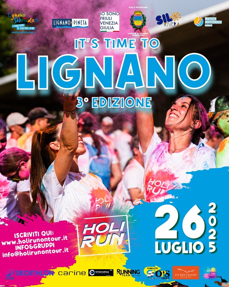 Evento HoliRun Lignano Locandina HoliRun Lignano - sabato 26 luglio ore 18:30 - 20:30