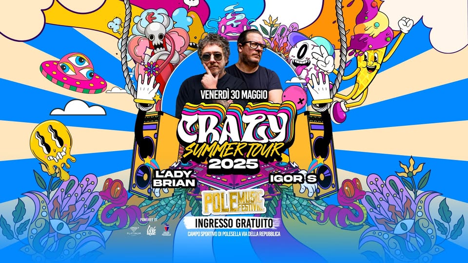 Evento Igor S & Lady Brian – PoleMusicFestival @Polesella Locandina Igor S & Lady Brian – PoleMusicFestival @Polesella - venerdì 30 maggio ore 22:00 - 00:00